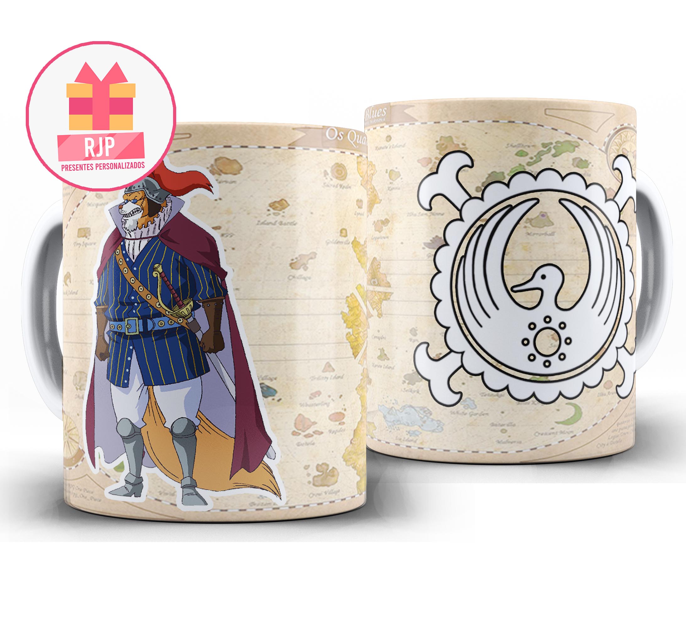 Caneca Anime - One Piece - Bainhas Vermelhas - Inuarashi